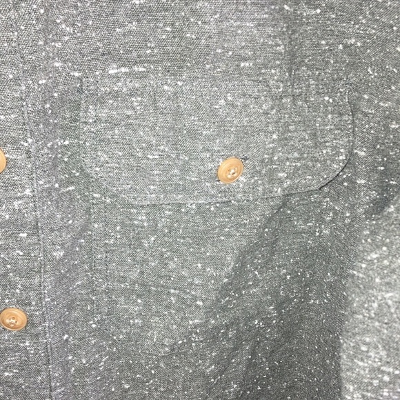 🛹 VOLCOM Gray Warm Button Down Skateboarding Shirt Long Sleeve Size S 🪵 - Picture 5 of 9